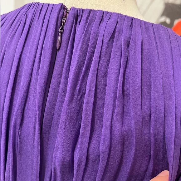 Zuhair Murad Silk Chiffon Beaded V-Neck Gown Dress - Picture 8 of 15